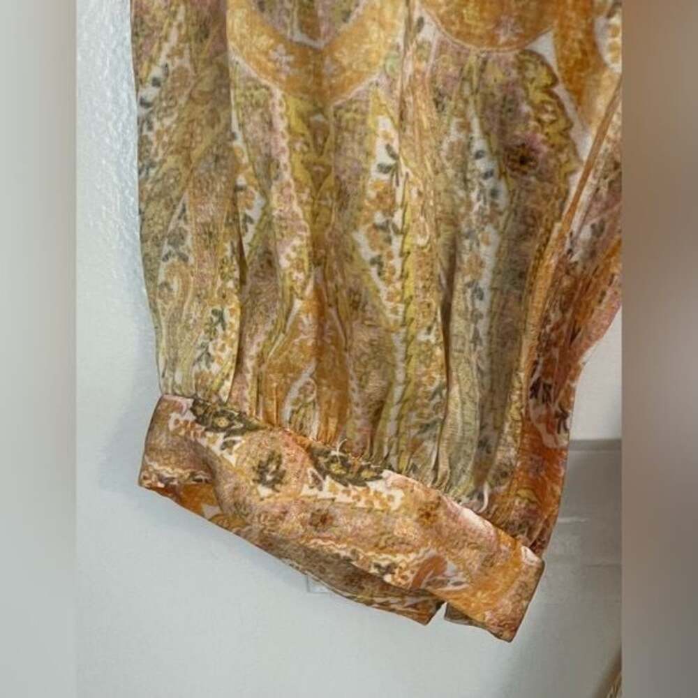 Zara Yellow Lace up Tunic Size M - Picture 7 of 7
